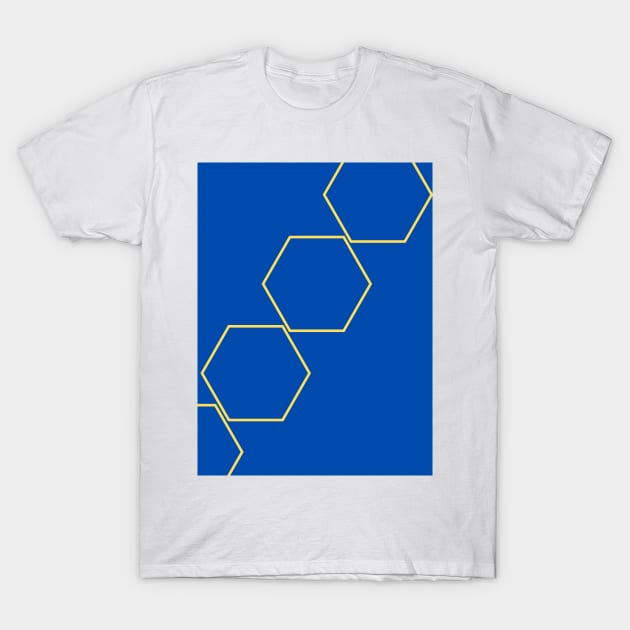 Abstract hexagon pattern T-Shirt by Word and Saying